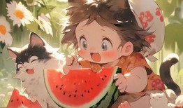 吃瓜卡通少女萌,卡通世界里的甜蜜冒险